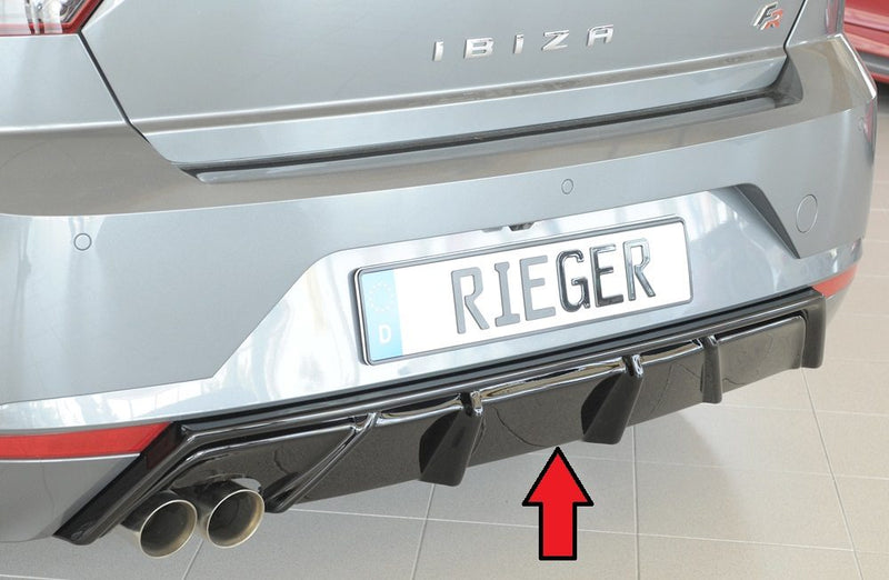 Difusor trasero Rieger para Seat Ibiza KJ – con hueco para escape deportivo a la