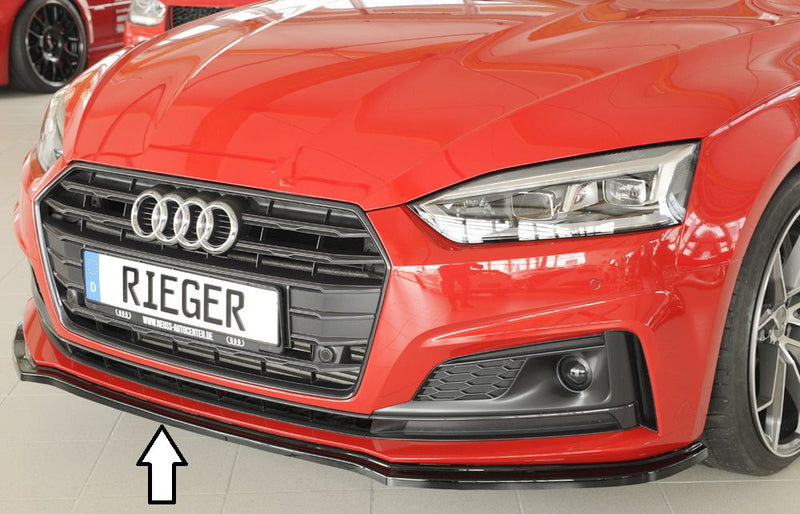 Splitter Rieger para Audi A5/S5 B9 (antes del facelift)