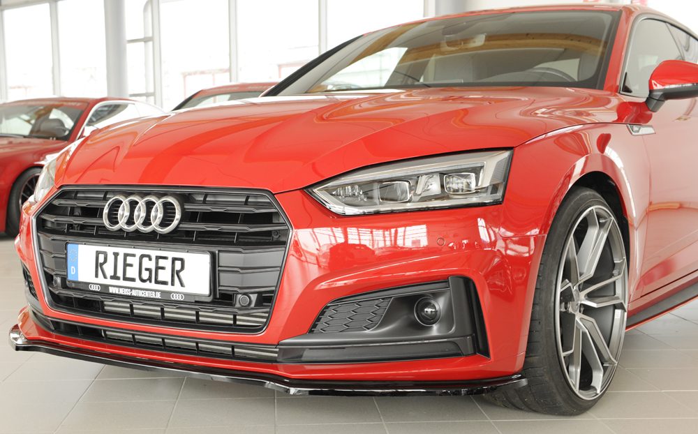 Splitter Rieger para Audi A5/S5 B9 (antes del facelift)