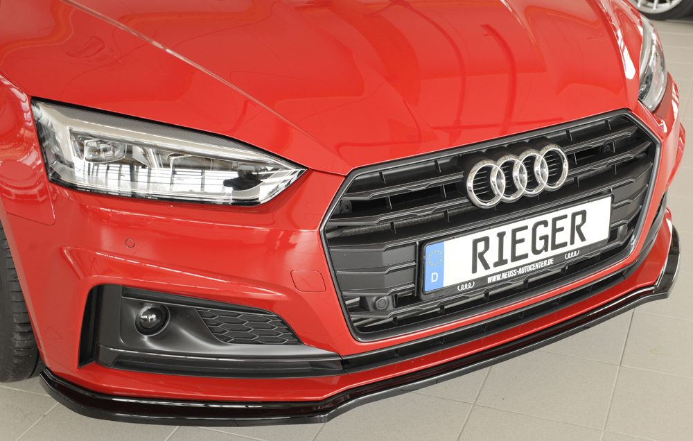 Splitter Rieger para Audi A5/S5 B9 (antes del facelift)