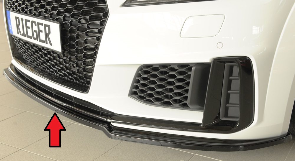 Splitter Rieger para Audi TT/TTS FV (después del facelift)