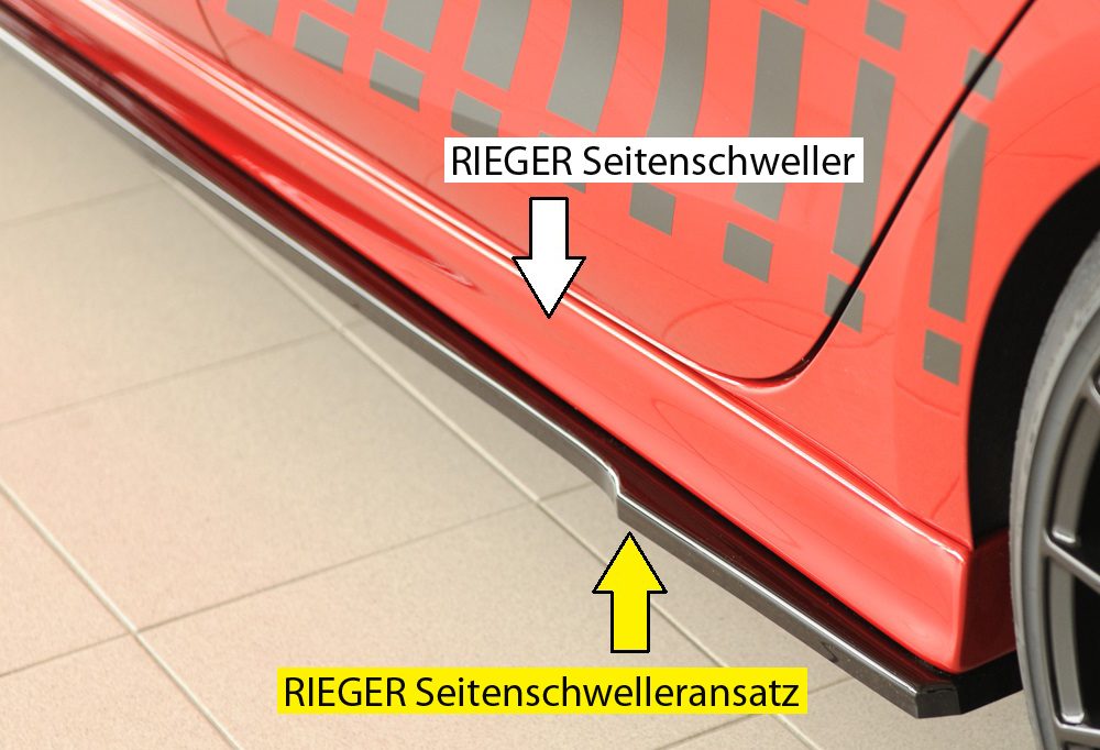 Extensión de talonera Rieger para Seat Leon KL