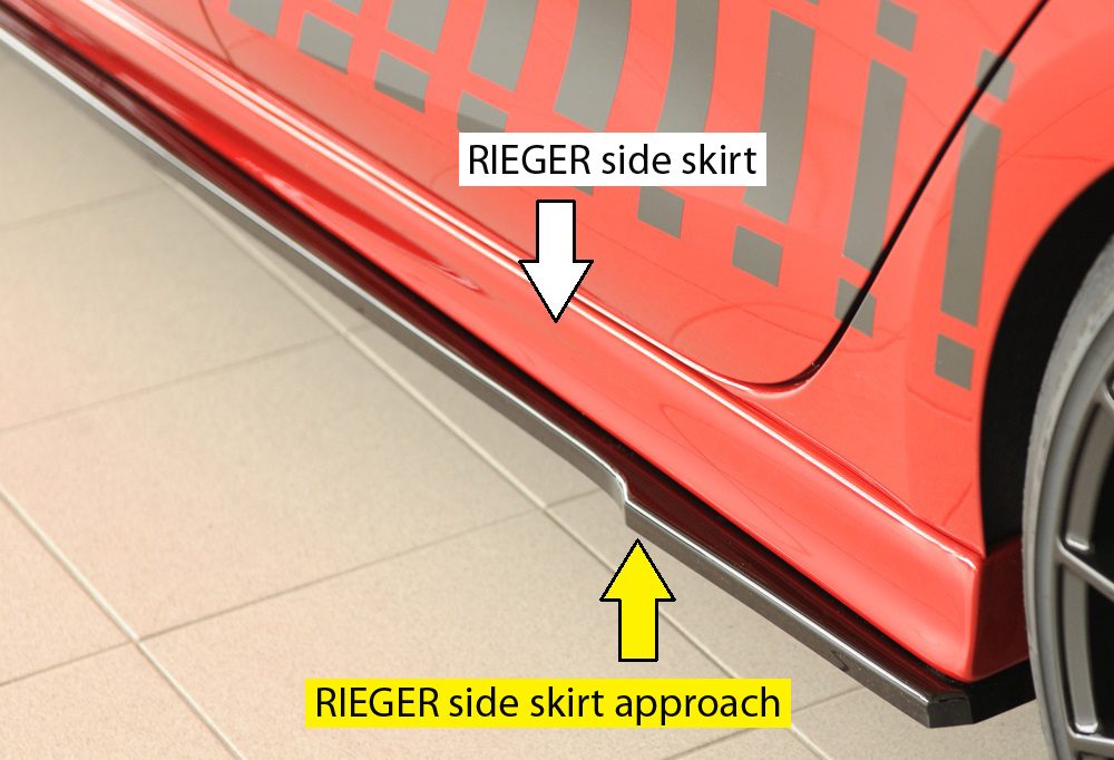 Extensión de talonera Rieger para Seat Leon KL