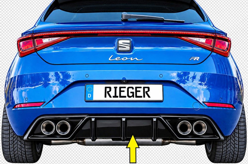 Difusor trasero Rieger para Seat Leon KL – hatchback – para escape deportivo