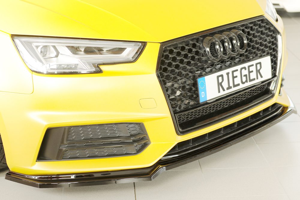 Splitter Rieger para Audi A4/S4 B9 (antes del facelift)
