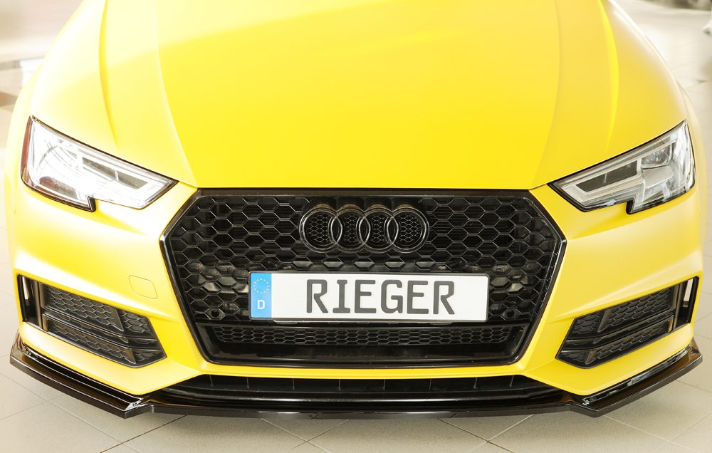 Splitter Rieger para Audi A4/S4 B9 (antes del facelift)