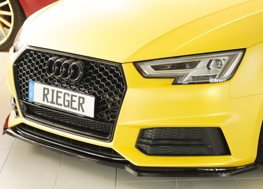 Splitter Rieger para Audi A4/S4 B9 (antes del facelift)