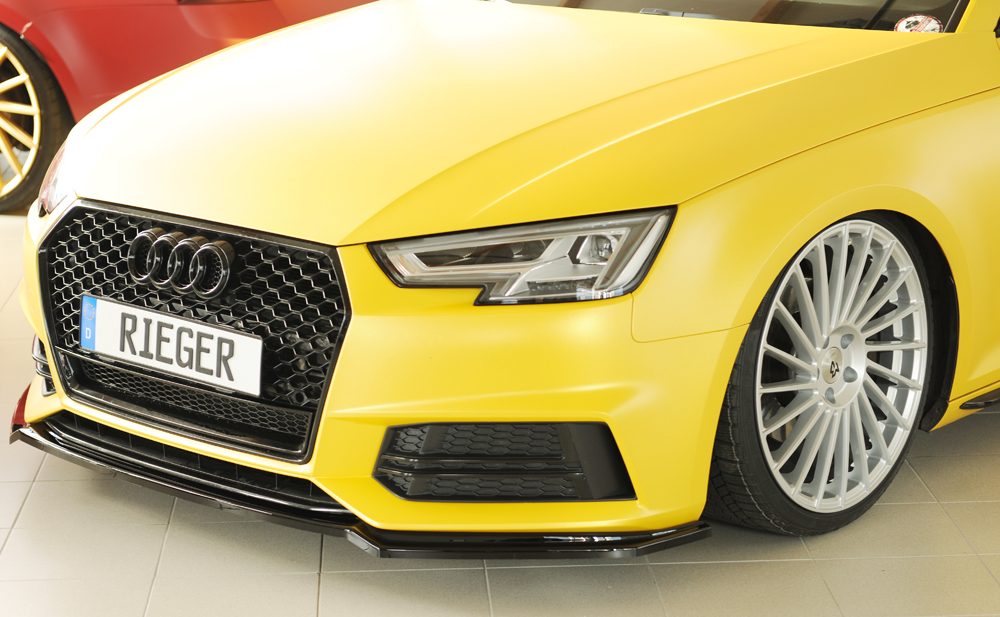 Splitter Rieger para Audi A4/S4 B9 (antes del facelift)