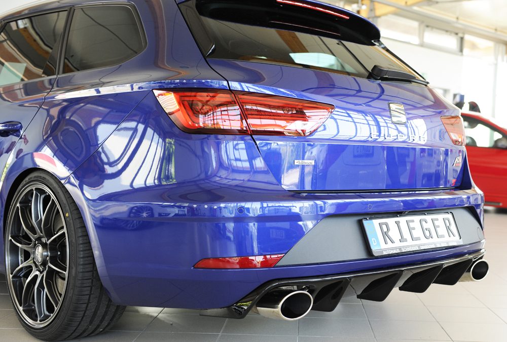 Difusor trasero Rieger para Seat Leon Cupra 5F (después del facelift) – ST familiar