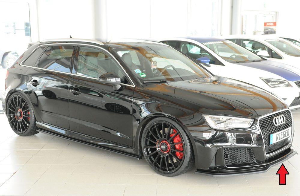 Splitter Rieger para Audi RS3 8V (antes del facelift)
