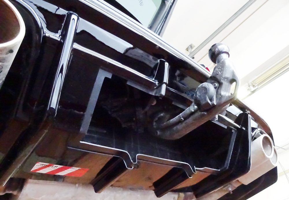 Difusor trasero Rieger para Cupra Ateca 5FP – Para coches con enganche de remolque original