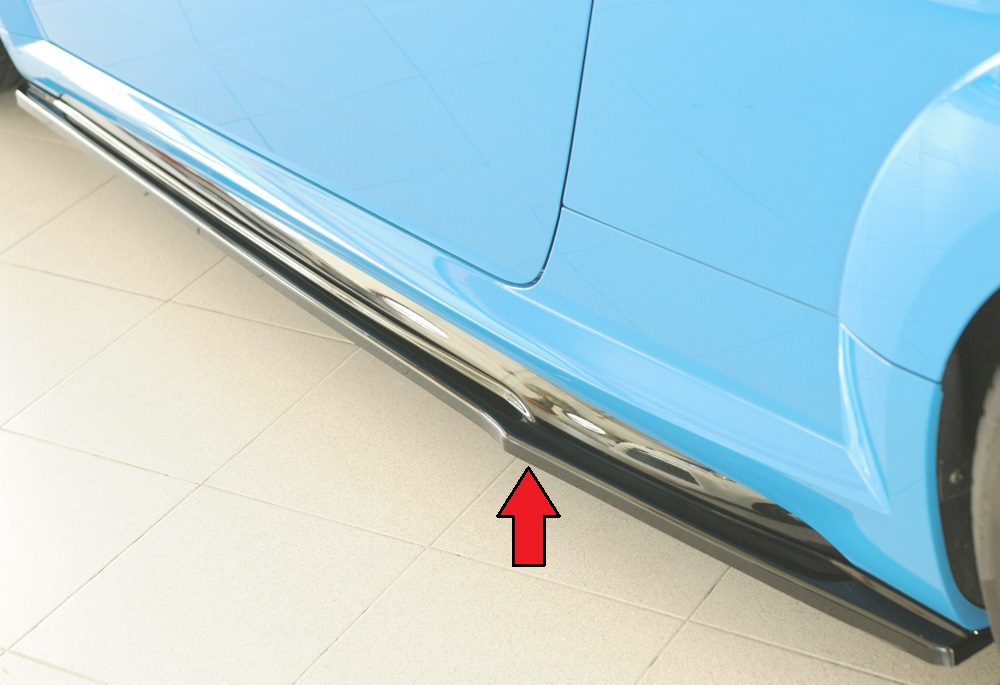 Extensión de talonera Rieger para Audi TT/TTS/TT RS FV (después del facelift) (ref. 00055186)