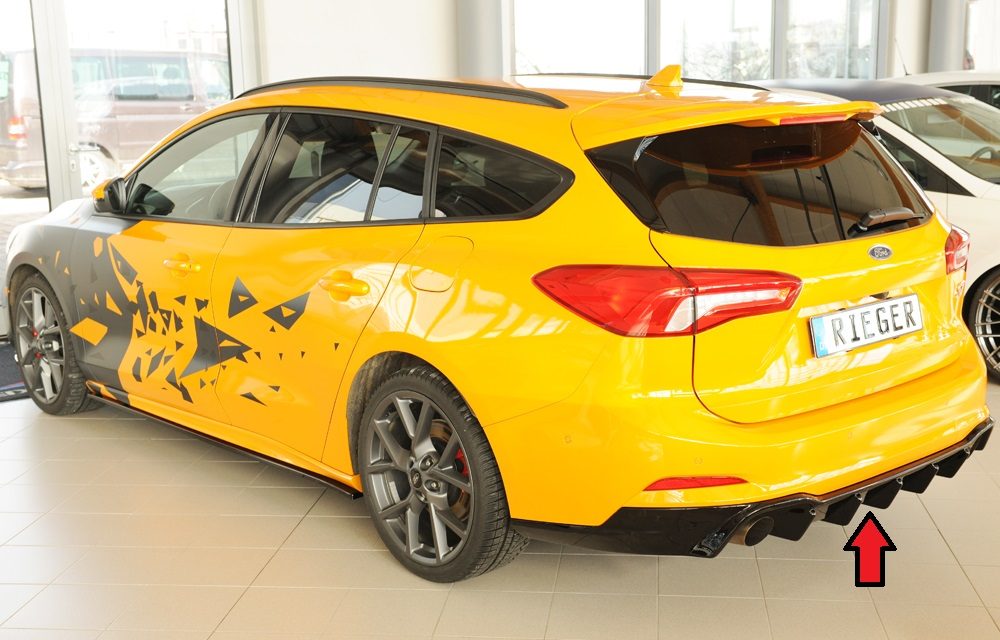 Difusor trasero Rieger para Ford Focus Mk4 ST – familiar – sin enganche