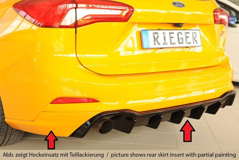 Difusor trasero Rieger para Ford Focus Mk4 ST – familiar – con enganche