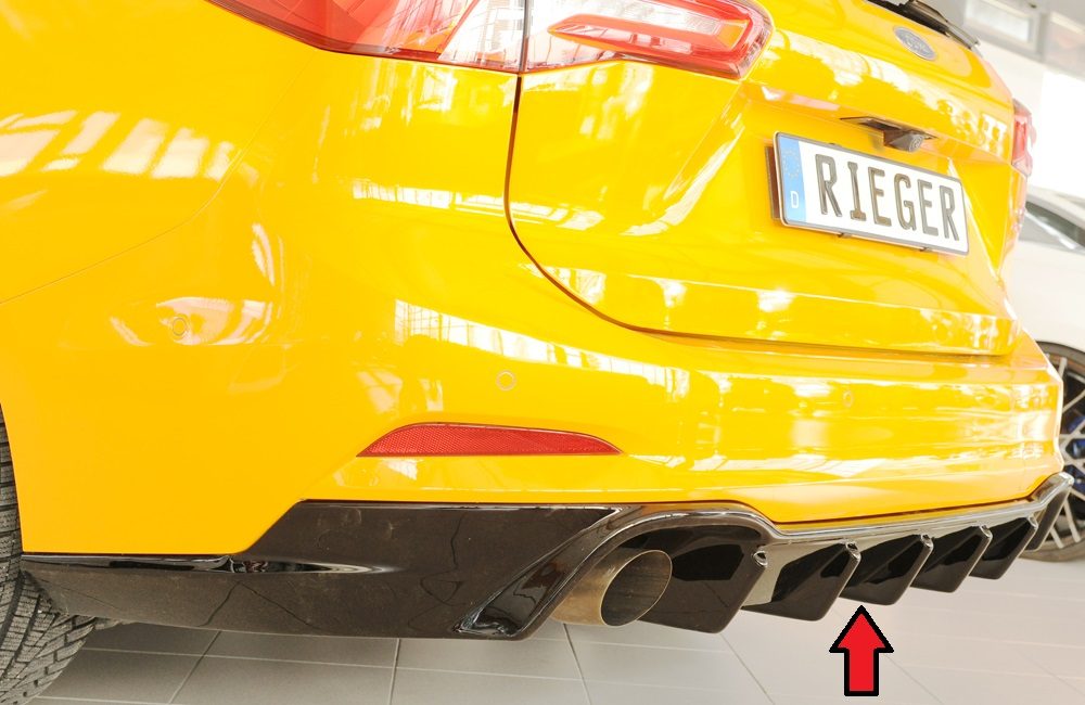 Difusor trasero Rieger para Ford Focus Mk4 ST – familiar – con enganche