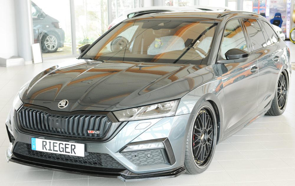 Splitter delantero Rieger para Skoda Octavia RS NX (antes del facelift)