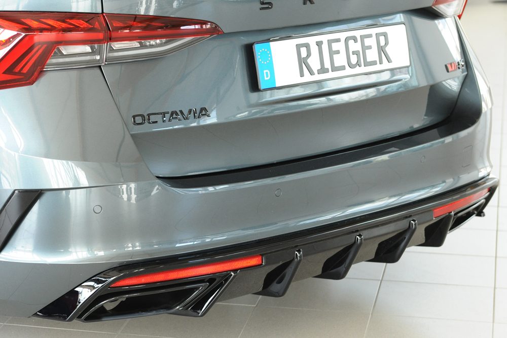 Difusor trasero Rieger para Skoda Octavia RS NX