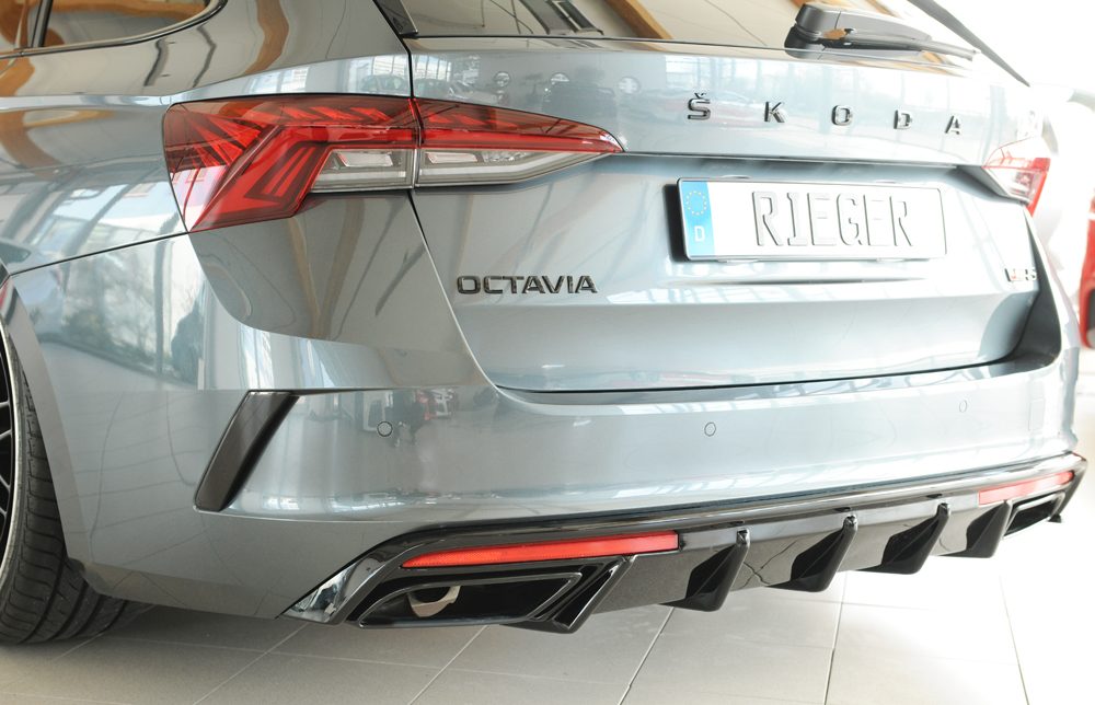 Difusor trasero Rieger para Skoda Octavia RS NX