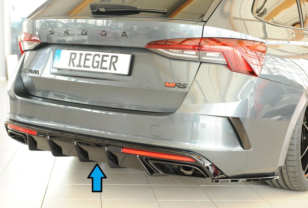 Difusor trasero Rieger para Skoda Octavia RS NX