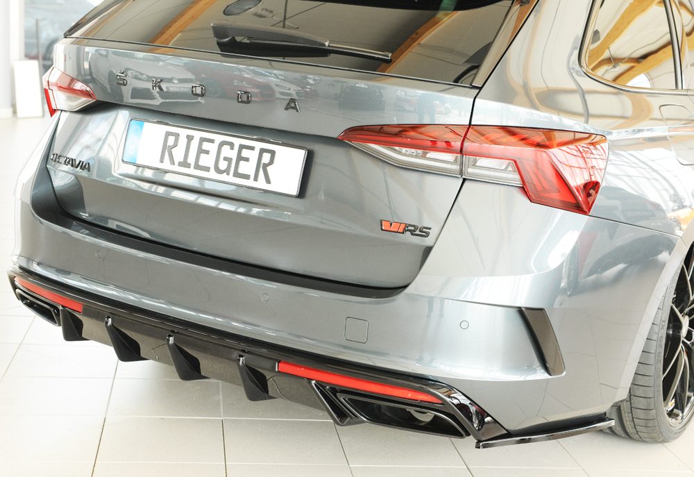 Splitter lateral trasero Rieger para Skoda Octavia RS NX