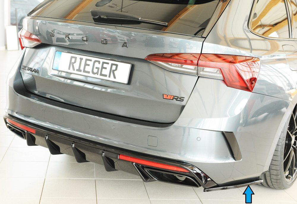 Splitter lateral trasero Rieger para Skoda Octavia RS NX