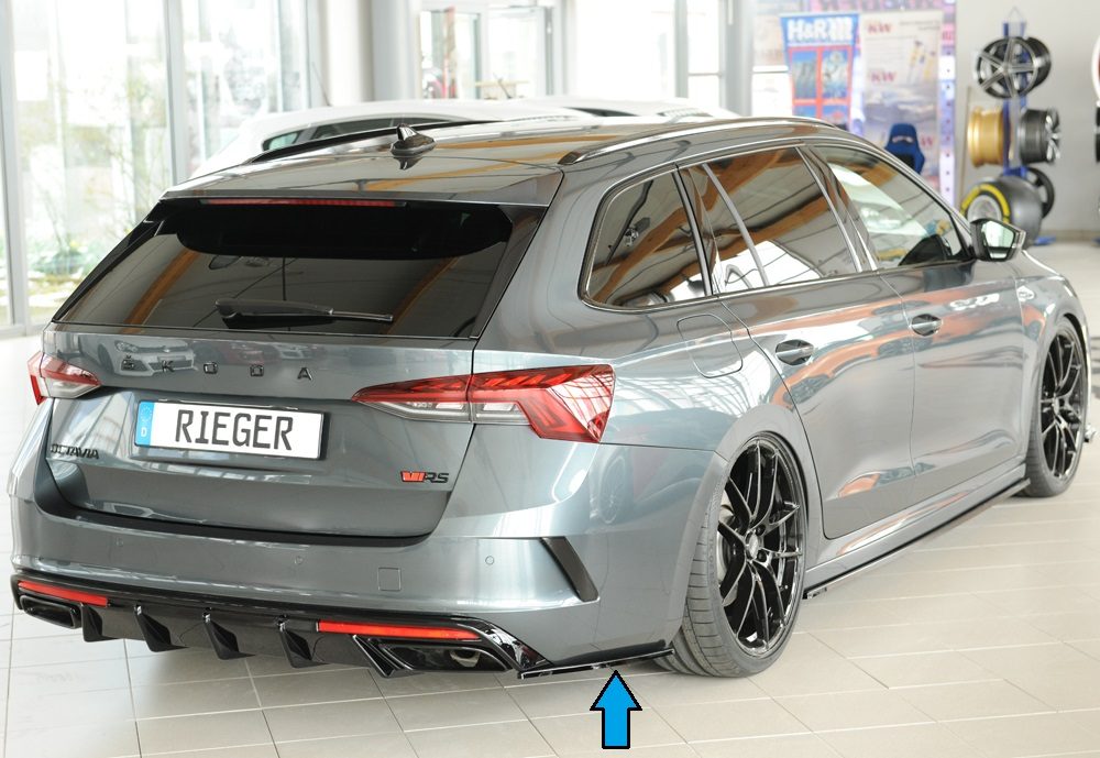 Splitter lateral trasero Rieger para Skoda Octavia RS NX
