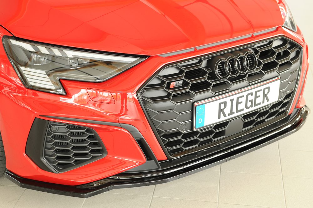 Splitter Rieger para Audi A3/S3 8Y (antes del facelift)