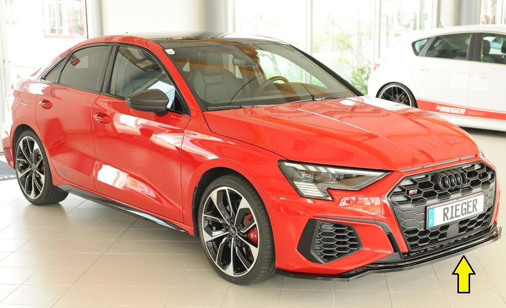 Splitter Rieger para Audi A3/S3 8Y (antes del facelift)