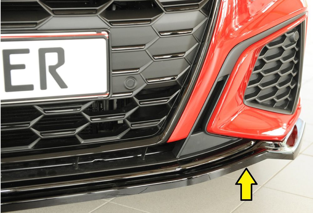Splitter Rieger para Audi A3/S3 8Y (antes del facelift)