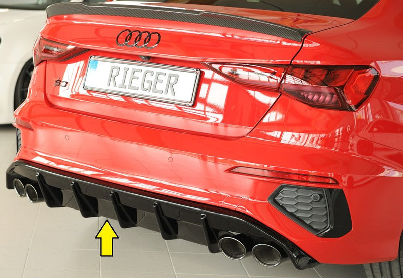 Difusor trasero Rieger para Audi S3/A3 8Y (antes del facelift) – sedán