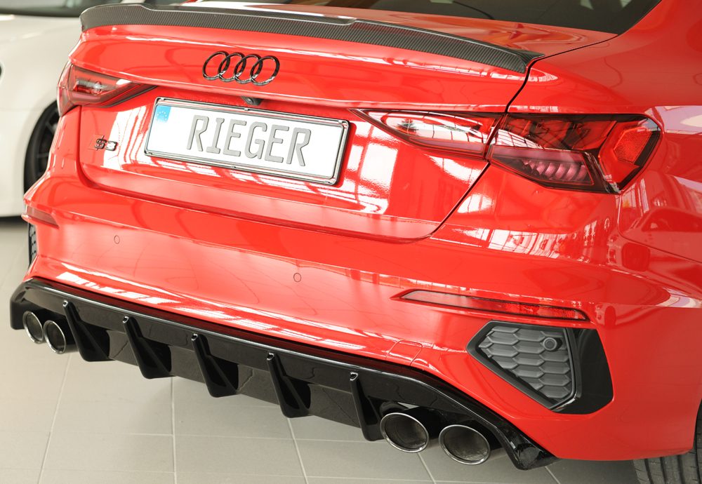 Difusor trasero Rieger para Audi S3/A3 8Y (antes del facelift) – sedán