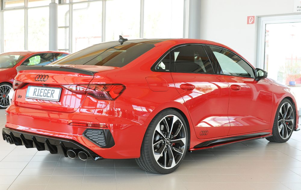 Difusor trasero Rieger para Audi S3/A3 8Y (antes del facelift) – sedán