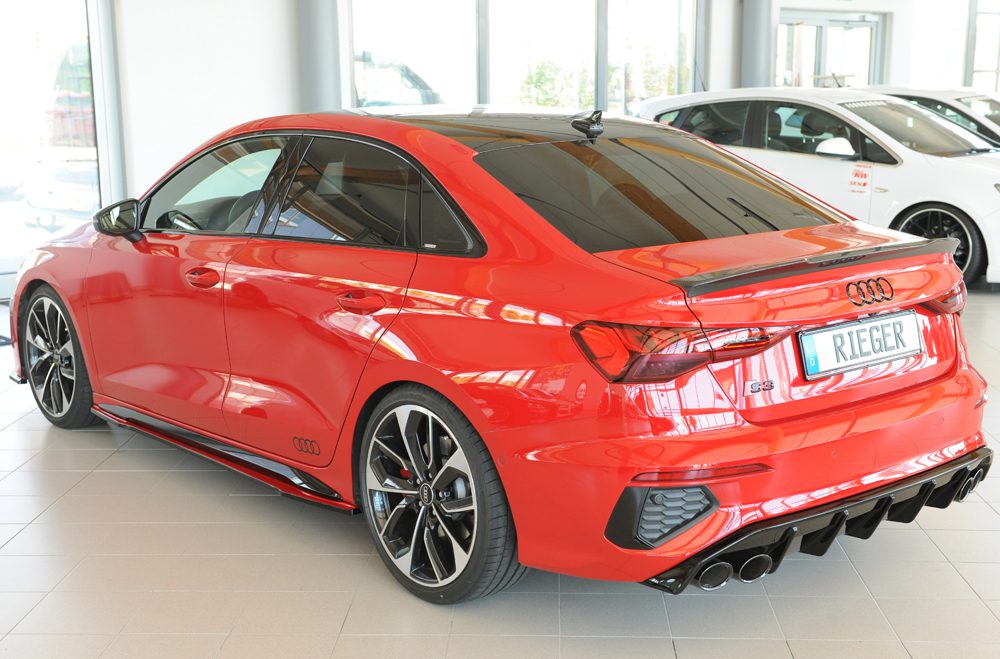 Difusor trasero Rieger para Audi S3/A3 8Y (antes del facelift) – sedán