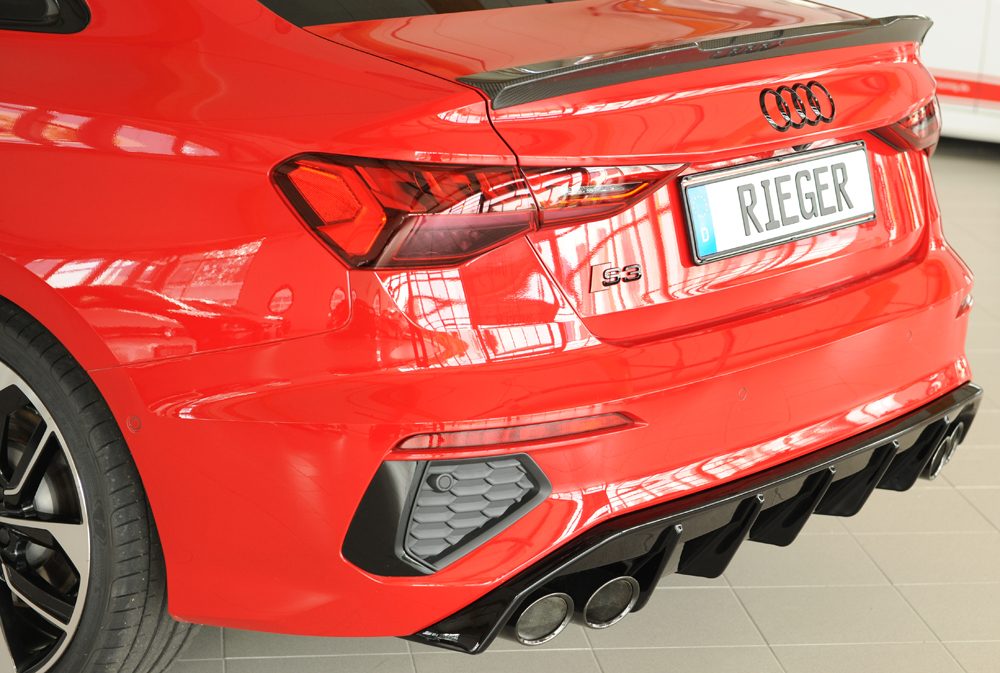 Difusor trasero Rieger para Audi S3/A3 8Y (antes del facelift) – sedán