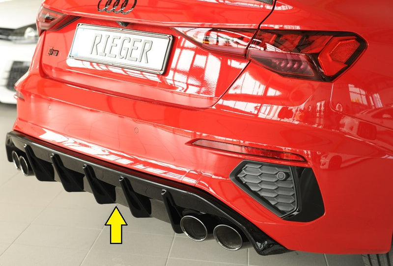 Difusor trasero Rieger para Audi S3/A3 8Y (antes del facelift) – Sportback