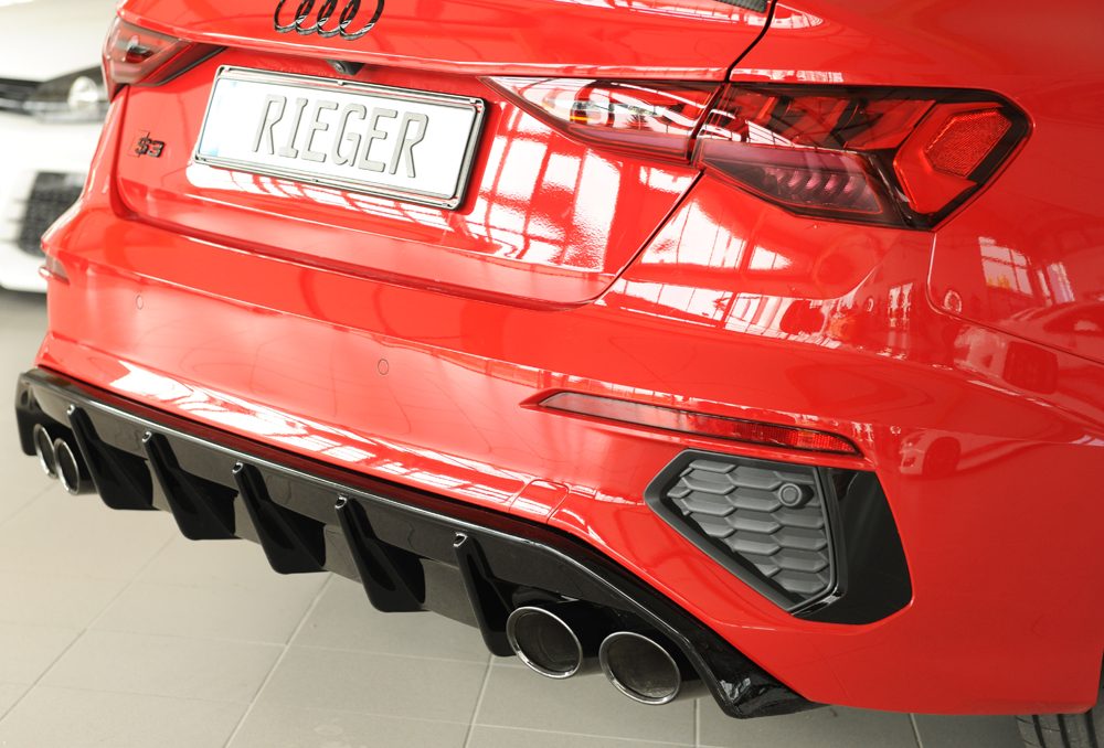 Difusor trasero Rieger para Audi S3/A3 8Y (antes del facelift) – Sportback
