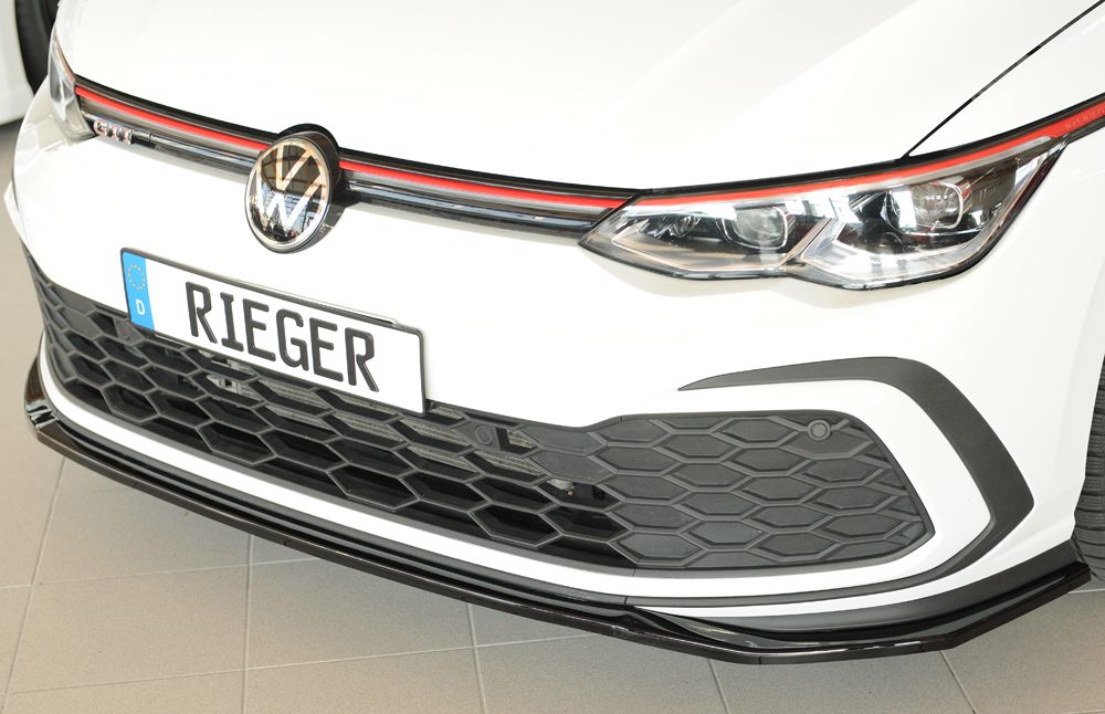 Splitter delantero Rieger para Volkswagen Golf 8 GTI/GTD (antes del facelift)