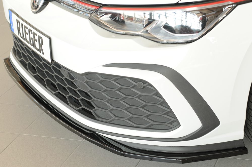 Splitter delantero Rieger para Volkswagen Golf 8 GTI/GTD (antes del facelift)
