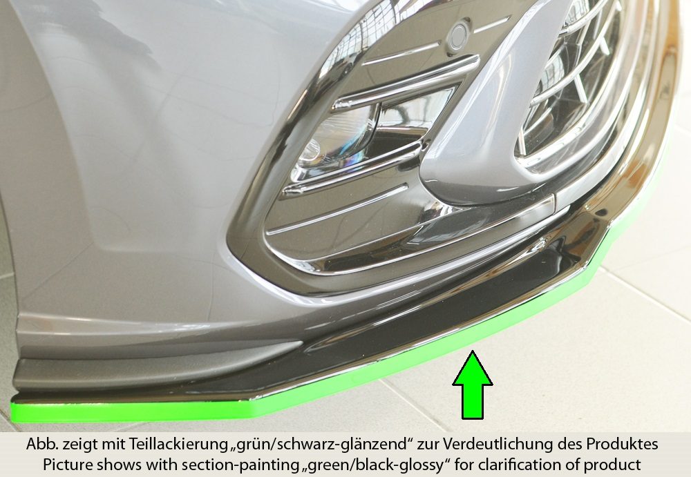 Splitter Rieger para Volkswagen Polo GTI/R-Line AW (después del facelift)