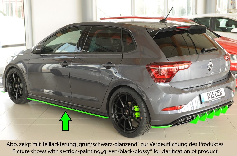 Extensión de talonera Rieger para Volkswagen Polo GTI/R-Line AW