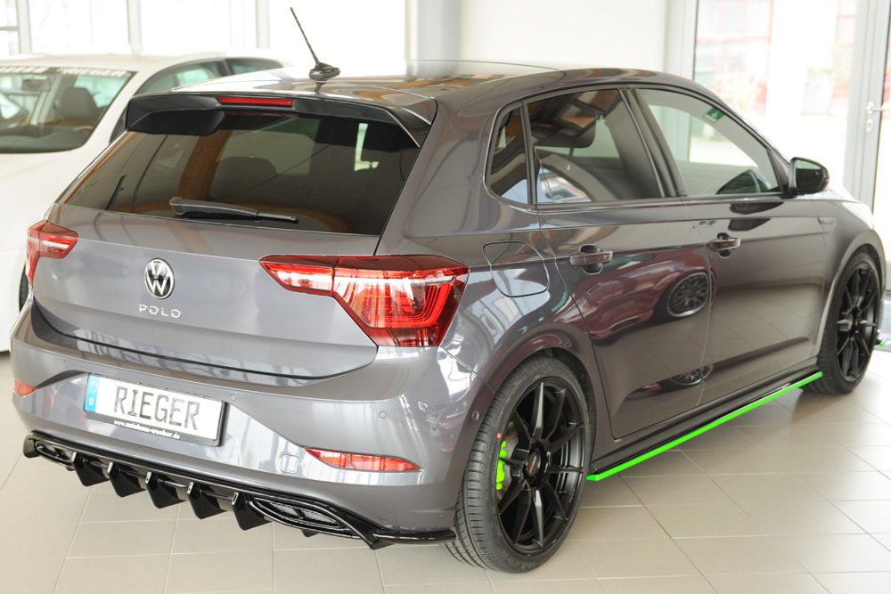 Difusor trasero Rieger para Volkswagen Polo R-Line AW (después del facelift)