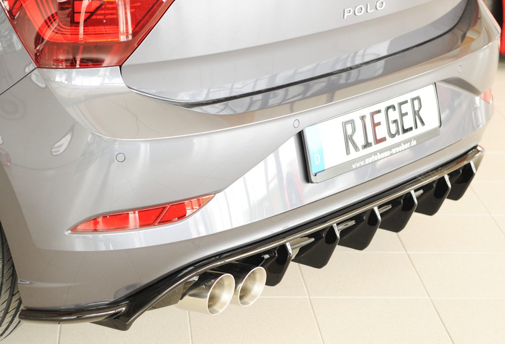 Difusor trasero Rieger para Volkswagen Polo GTI AW (después del facelift)