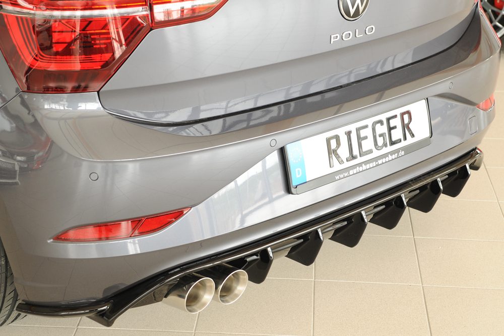 Difusor trasero Rieger para Volkswagen Polo GTI AW (después del facelift)