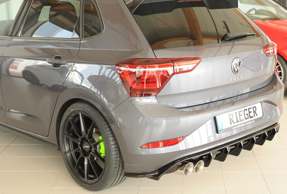 Difusor trasero Rieger para Volkswagen Polo GTI AW (después del facelift)