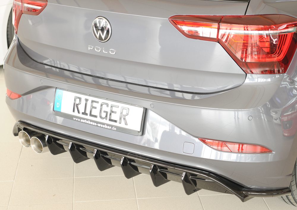 Difusor trasero Rieger para Volkswagen Polo GTI AW (después del facelift)