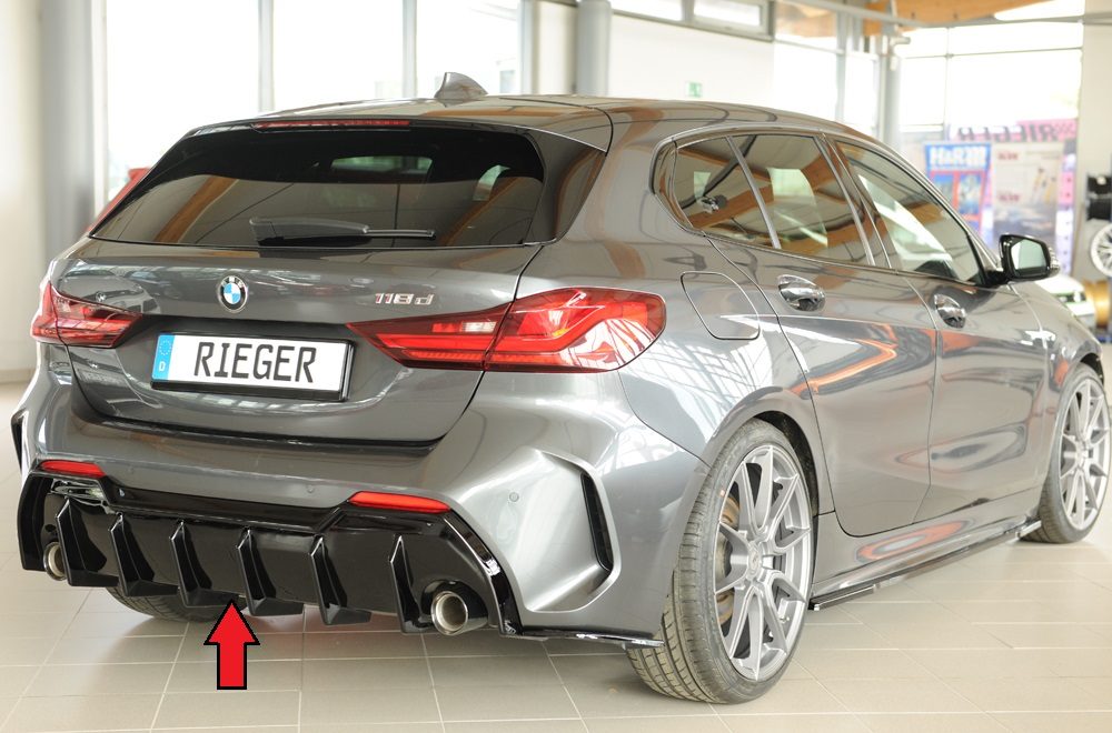 Difusor trasero Rieger para BMW Serie 1 F40