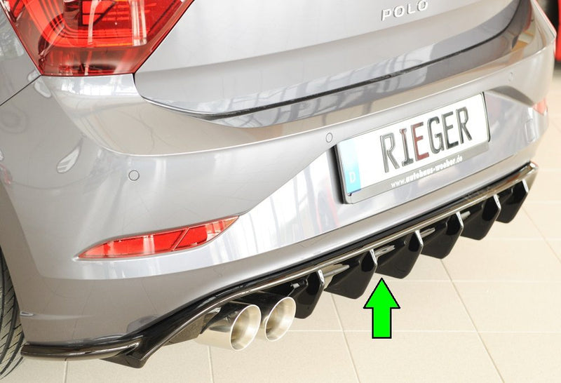 Difusor trasero Rieger para Volkswagen Polo GTI AW (antes del facelift)