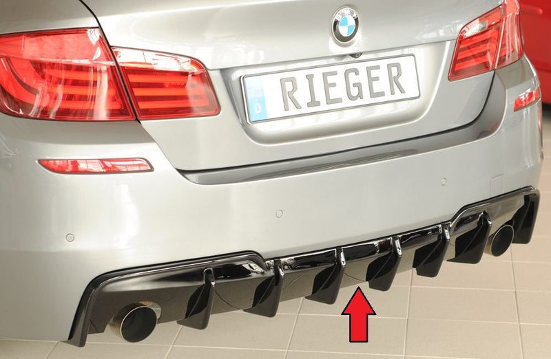 Difusor trasero Rieger para BMW Serie 5 F10/F11 – para las salidas de escape originales izquierda y derecha