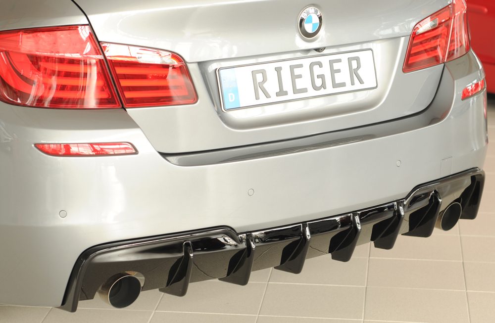 Difusor trasero Rieger para BMW Serie 5 F10/F11 – para las salidas de escape originales izquierda y derecha