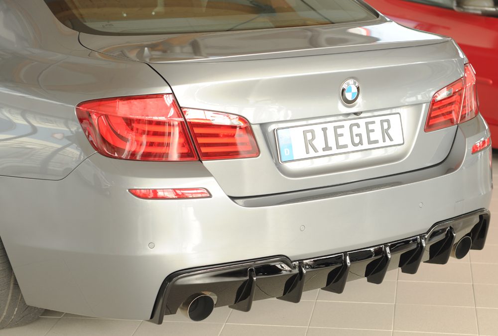 Difusor trasero Rieger para BMW Serie 5 F10/F11 – para las salidas de escape originales izquierda y derecha